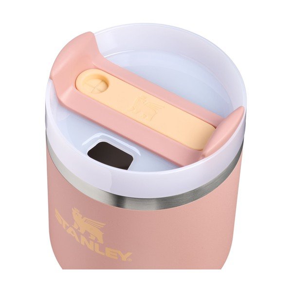 Breskova termovka s slamico iz nerjavečega jekla 600 ml Quencher H2.O FlowState™ Tumble Peach Rose – Stanley-image-1