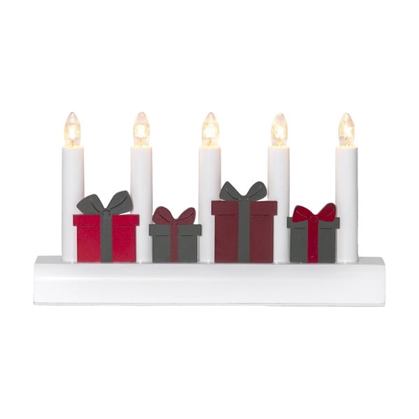 Rdeča/bela božična svetlobna dekoracija z vtikačem Julia – Star Trading