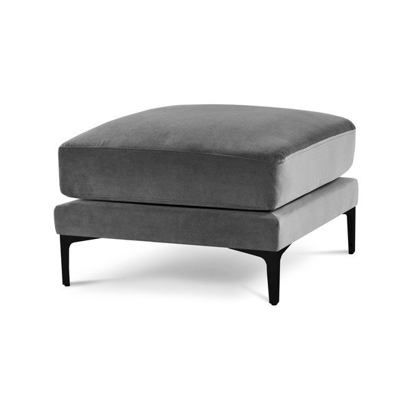 Siv žameten tabure Kooko Home Harmony-image-2