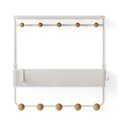 Beli kovinski stenski obešalnik s polico Estique - Umbra