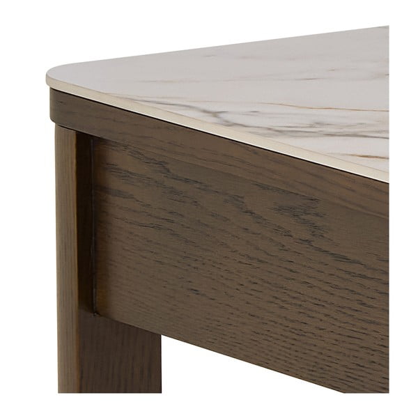 Bež-temno rjava klubska mizica s keramično ploščo 70x130 cm Southampton – Actona-image-4