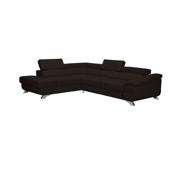 Temno rjave barve Windsor & Co Sofas Gamma raztegljiv kavč, levi kot-image-1