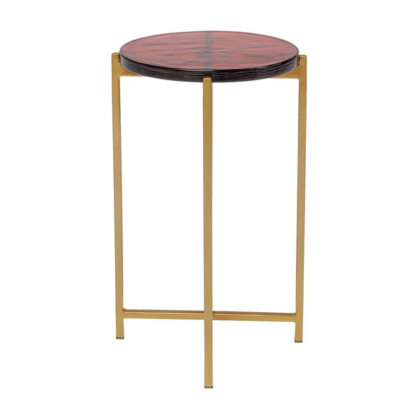 Zložljiva mizica v zlati barvi Kare Design Lagoon, ⌀ 29 cm