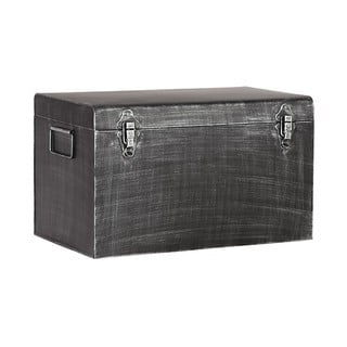 Črna kovinska škatla za shranjevanje LABEL51, dolžina 50 cm