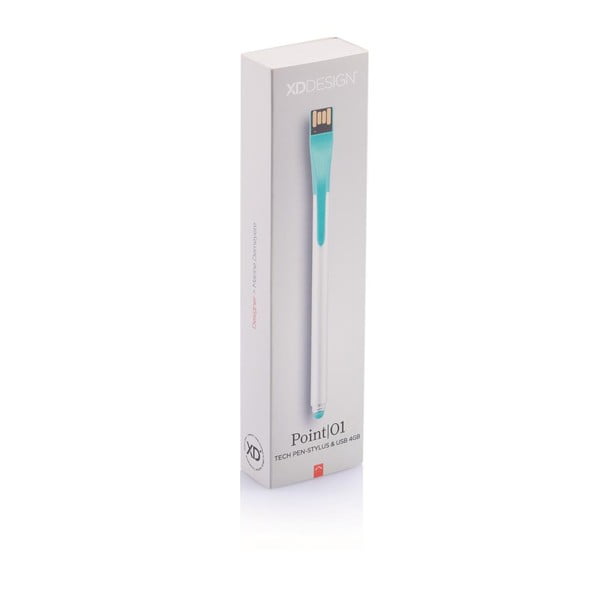 Pisalo z diskom USB Točka 4 GB, zelena-image-1