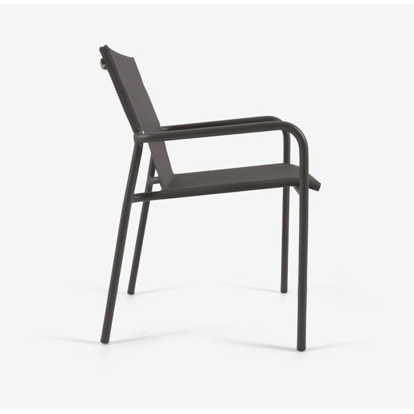 Črn aluminijasti stol Kave Home Zaltana-image-3