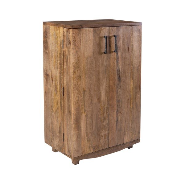 Vinska omara iz masivnega manga v naravni barvi število steklenic 12, 74x122x46 cm Bombay – Interia Home & Living-image-2