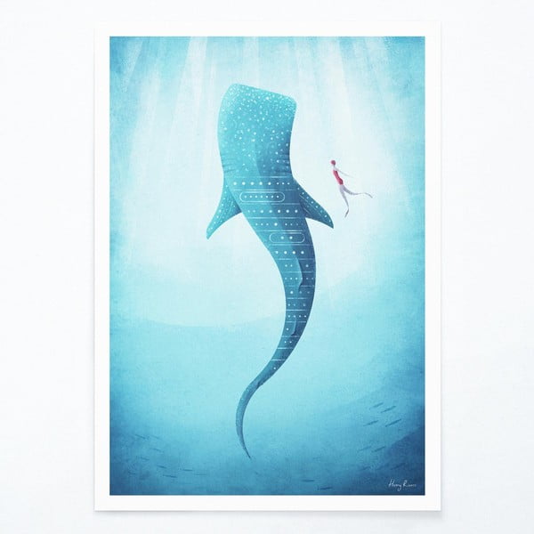 Plakat Travelposter Whale Shark, 50 x 70 cm