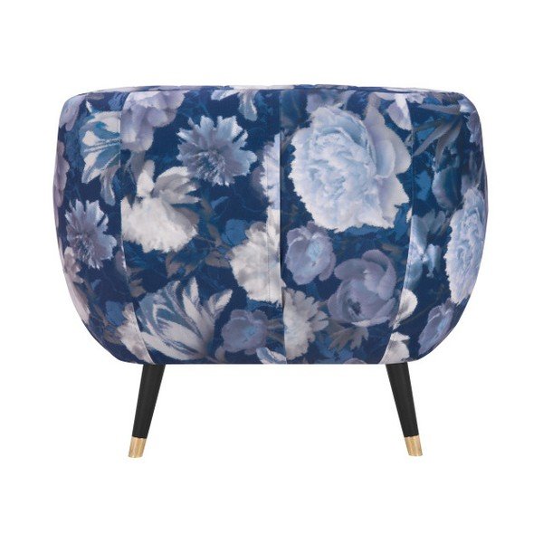Modri fotelj Mazzini Sofas Benito Floral-image-1