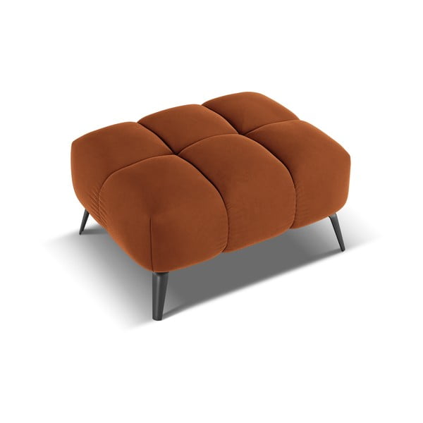 Oranžen žameten tabure Nalu – Makamii-image-3