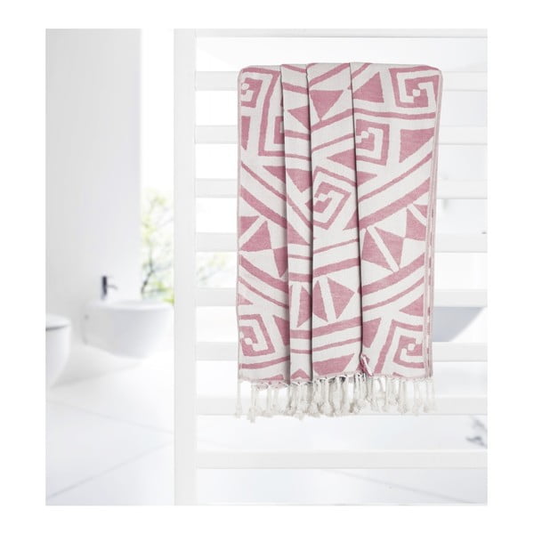 Roza brisača za hamam Kate Louise Mirabelle, 165 x 100 cm-image-3