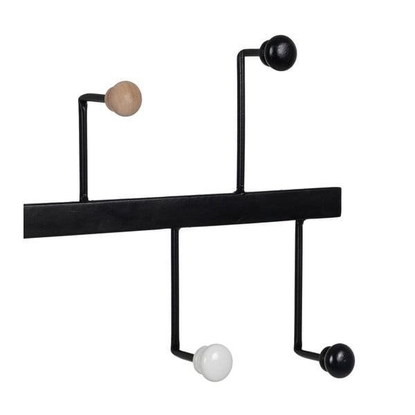 Črn kovinski stenski obešalnik – Ixia-image-2