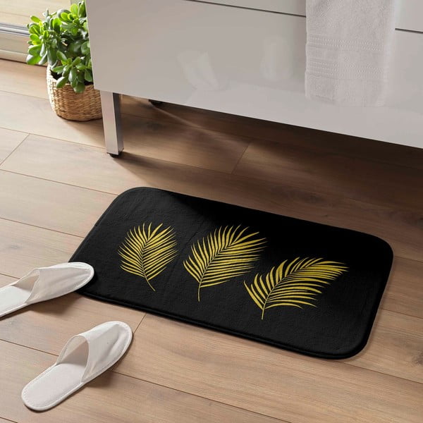 Kopalniška preproga 45x75 cm v črni in zlati barvi Orbella – douceur d'intérieur-image-1
