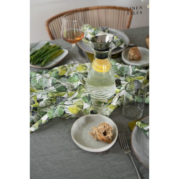 Lanen namizni tekač 40x200 cm Lotus – Linen Tales-image-3