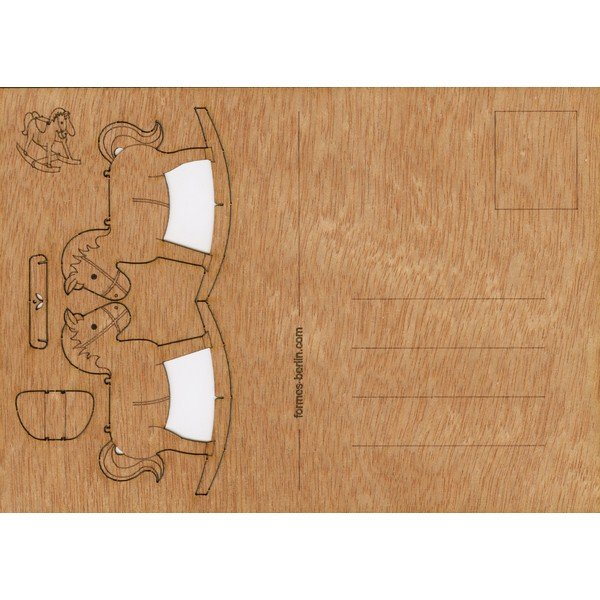 Lesena razglednica Formes Berlin Horse, 14,8 x 10,5 cm-image-1