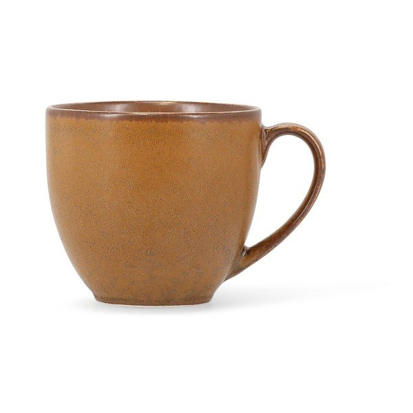 Rjava porcelanasta skodelica za kapučino 200 ml Ovio – BonBistro