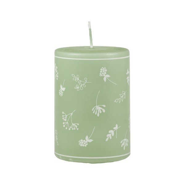 Zelena sveča Unipar Fleur, čas gorenja 48 h