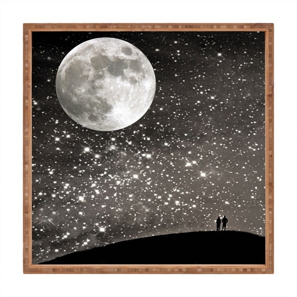 Lesen dekorativni servirni pladenj Moon, 40 x 40 cm