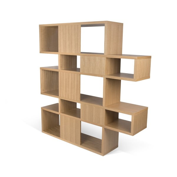 Knjižnica iz hrastovega lesa TemaHome London, 34 x 160 cm-image-4