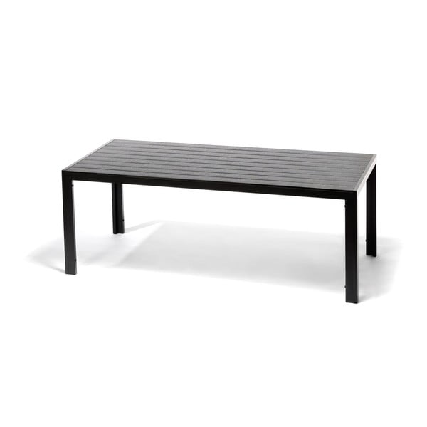 Vrtna jedilna garnitura za 6 oseb s sivimi stoli Joanna in mizo Viking, 90 x 205 cm-image-3