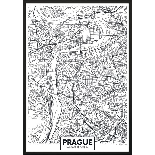 Plakat DecoKing Map Prague, 50 x 40 cm