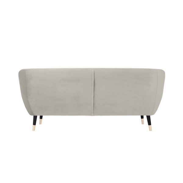 Krem kavč s črnimi nogami Mazzini Sofas Amelie, 188 cm-image-4