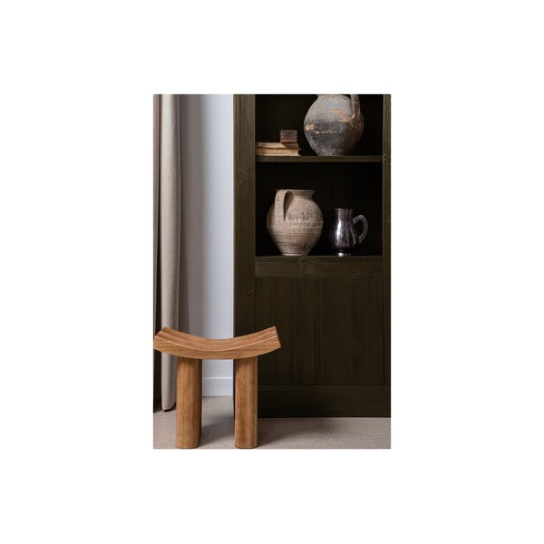 Rjav regal iz masivnega bora 78x230x37 cm Yumi – WOOOD-image-1