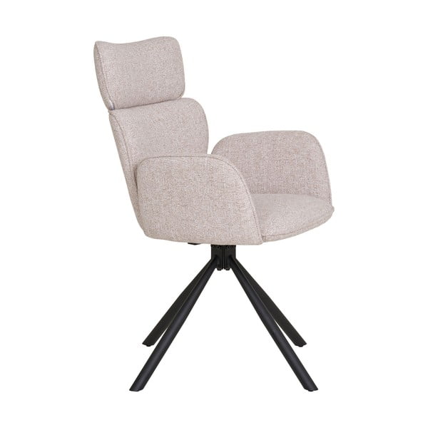 Bež oblazinjeni jedilni stoli v kompletu z nasloni za roke 2 ks Cordoba – House Nordic-image-3