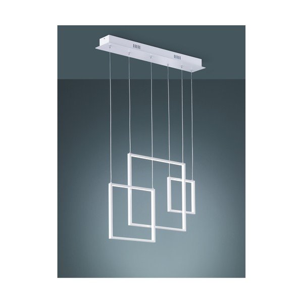 Bela kovinska viseča LED svetilka Trio Tucson, 150 cm-image-1
