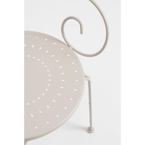 Bež kovinski vrtni stol Etienne – Bizzotto-image-1