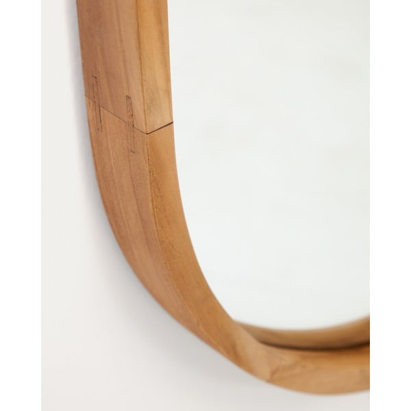 Stensko ogledalo z lesenim okvirjem 45x95 cm Magda – Kave Home-image-1