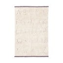 Kremno bela pralna ročno tkana bombažna otroška preproga 120x160 cm ABC – Lorena Canals