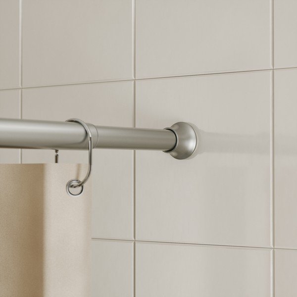 Palica za tuš zaveso v mat srebrni barvi 106 - 182 cm Chroma – Umbra-image-1