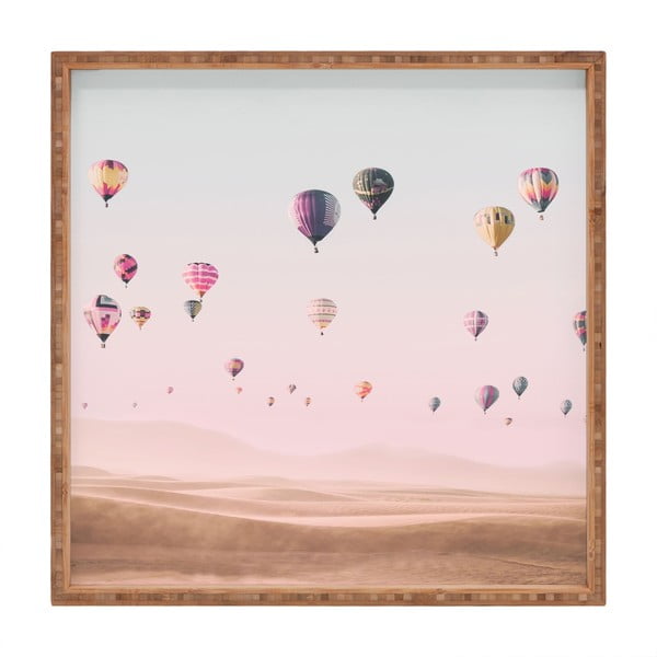 Lesen dekorativni servirni pladenj Flying Ballons, 40 x 40 cm