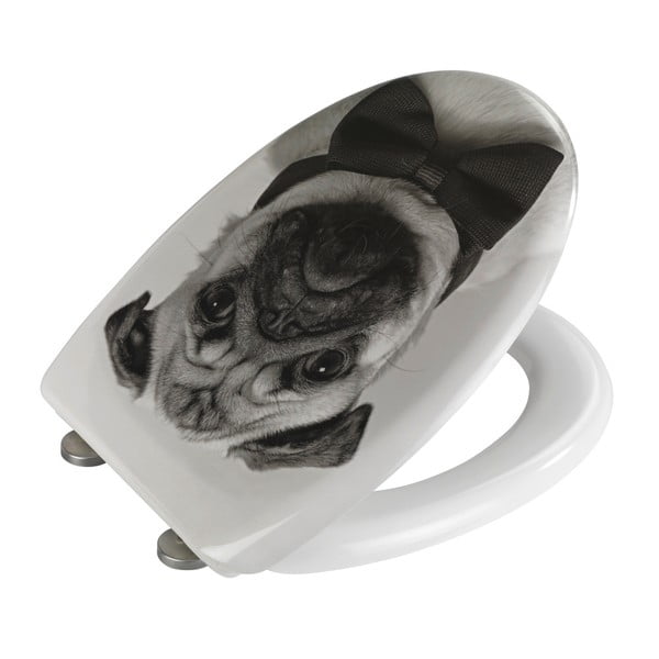 WC deska z enostavnim zapiranjem Wenko Pugy, 45 x 38 cm-image-1