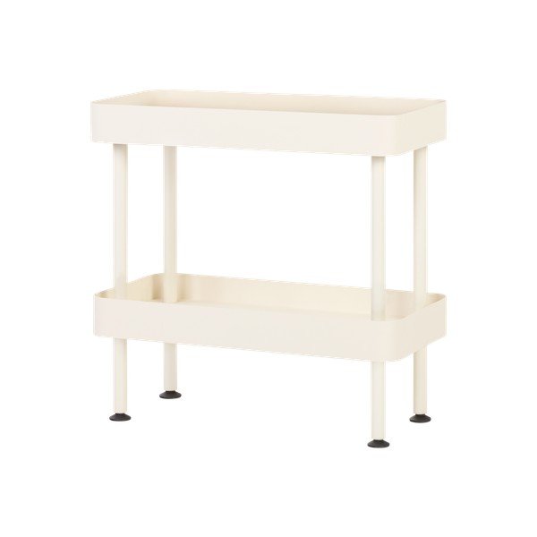 Bež kovinski regal na koleščkih 60x62x30 cm Nolle – noo.ma-image-2