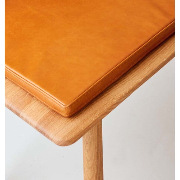 Rjava klop z usnjeno blazino Elba - Hammel Furniture-image-2