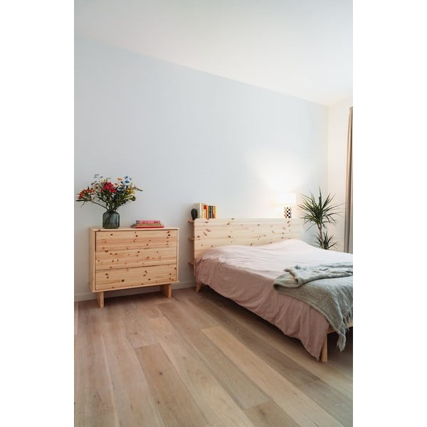 Zakonska postelja iz borovega lesa z letvenim dnom 180x200 cm Retreat - Karup Design-image-4