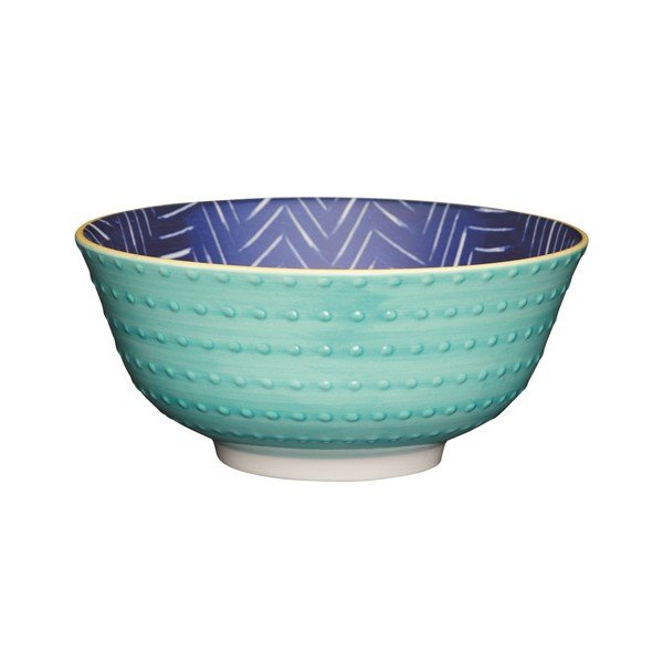 Kamnita posoda Kitchen Craft Leafy Indigo, ⌀ 15,5 cm