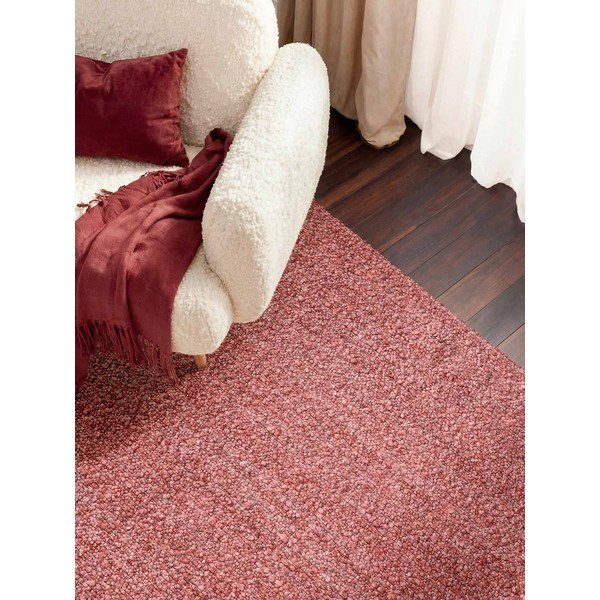 Temno rožnata ročno tkana bouclé preproga 120x170 cm Notting Hill Portobello – Ted Baker-image-1