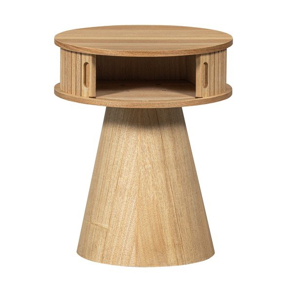 Nočna omarica v borovem dekorju v naravni barvi Karri – WOOOD-image-3