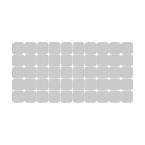 Okenske nalepke v kompletu 50 ks 10x10 cm Square Blackout – Ambiance-image-2