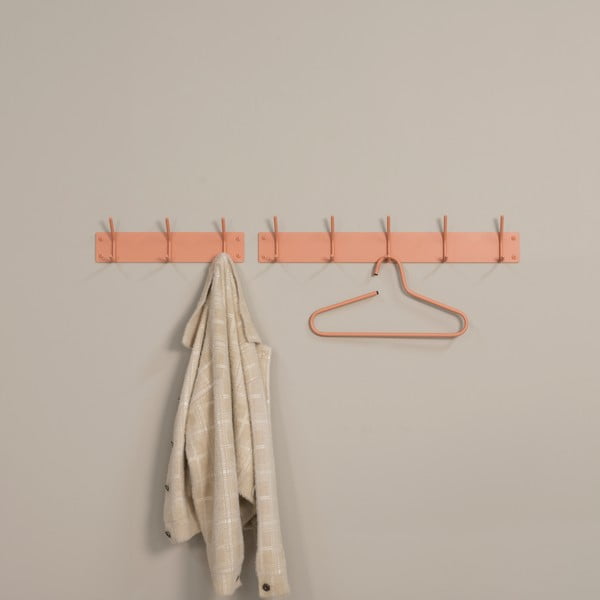 Rožnato-oranžen kovinski stenski obešalnik 40 cm Fusion – Spinder Design-image-3