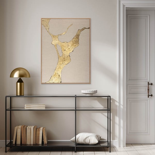 Ročno naslikana slika 90x120 cm Wild Horizon Gold – Malerifabrikken-image-1