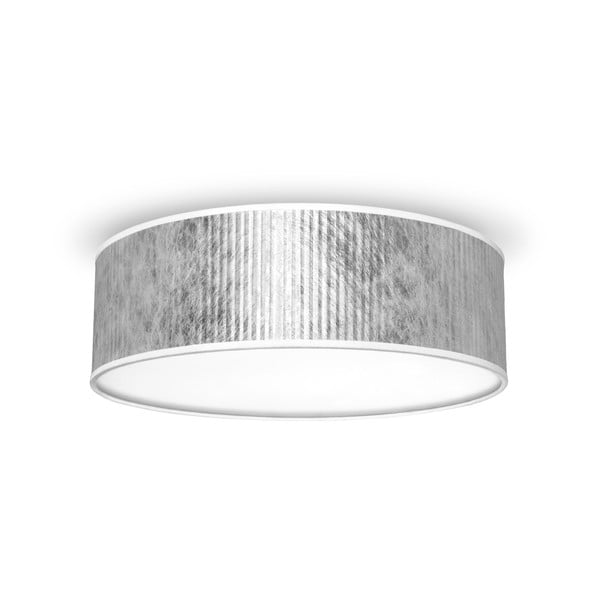 Stropna svetilka v srebrni barvi Sotto Luce Tres Plisado, Ø 30 cm