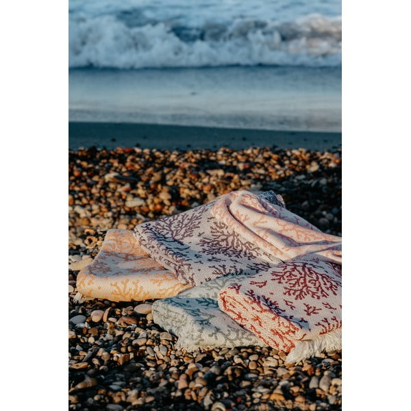 Rožnata pletenina z bombažem Euromant Summer Coral, 140 x 180 cm-image-4