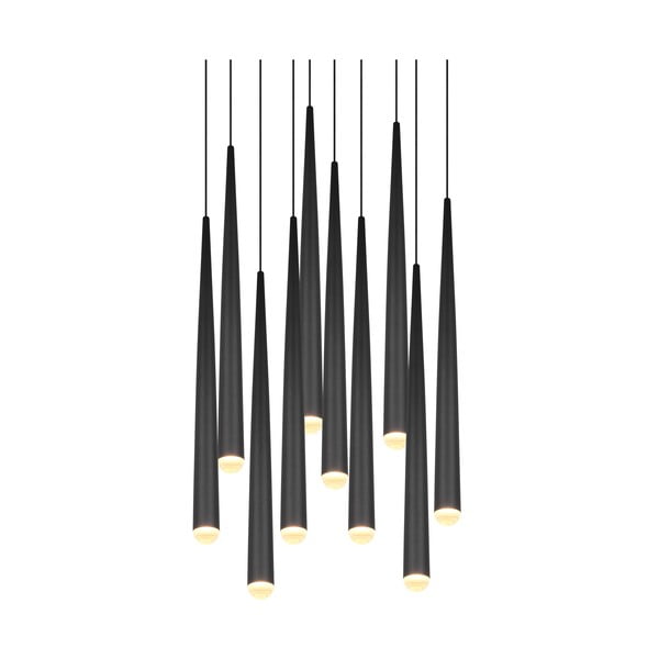 Črna LED viseča svetilka ø 30 cm Cala – Trio Select-image-4