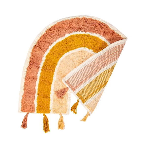 Oranžno-roza bombažna otroška preproga Sass & Belle Earth Rainbow, 50 x 60 cm-image-2