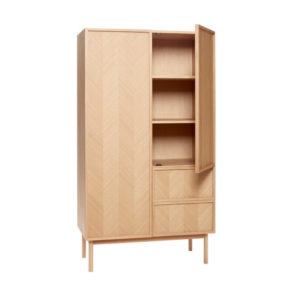 Hrastova omara 100x180 cm Herringbone - Hübsch-image-3