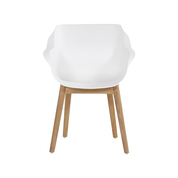 Beli plastični vrtni stoli v kompletu 2 ks Sophie Teak – Hartman